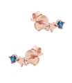 December Birthstone Silver Stud Earring STS-6807